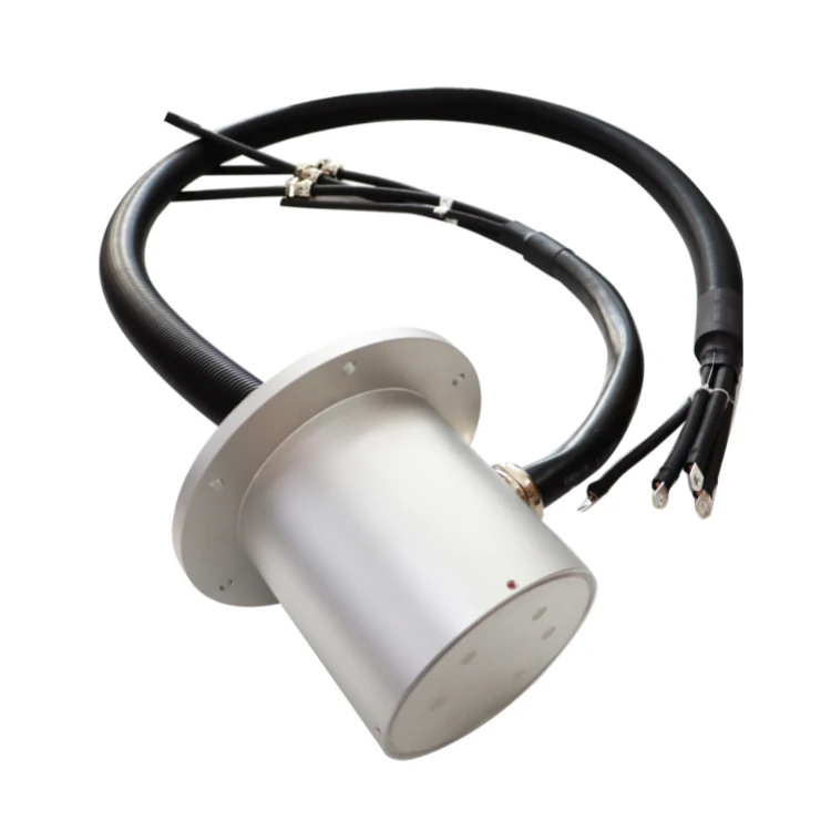 DHS180-4 Special customized slip ring solid for construction machinery diameter 180mm 4channels — customized slip rings manufactured by INGIANT