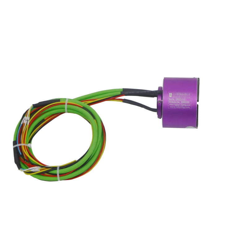 DHK025-8-002 Ingiant standard through hole slip ring hole diameter 25mm with 3 channels 10A power and 5channels 2A signals, view 2