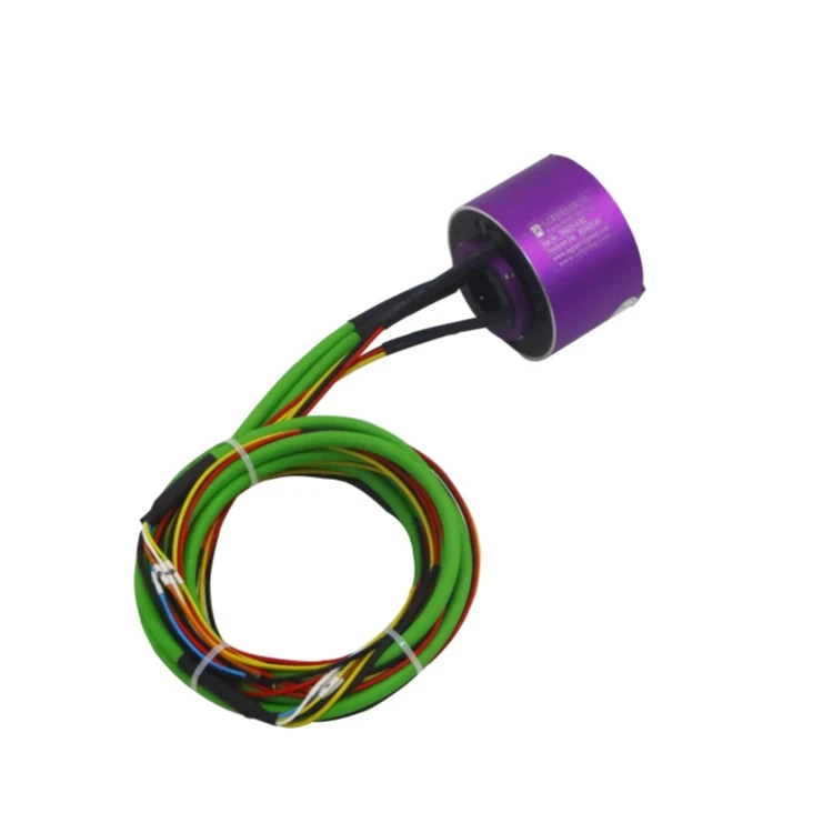 DHK025-8-002 Ingiant standard through hole slip ring hole diameter 25mm with 3 channels 10A power and 5channels 2A signals, view 3