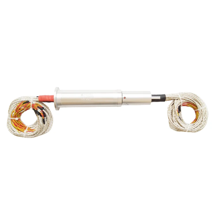 DHS040-40-5A Ingiant diameter 40mm stator flange slip ring 40 channels 5A each, view 2