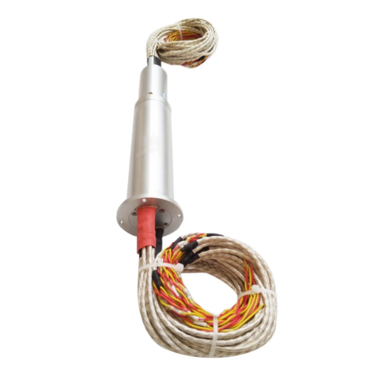 DHS040-40-5A Ingiant diameter 40mm stator flange slip ring 40 channels 5A each — customized slip rings manufactured by INGIANT