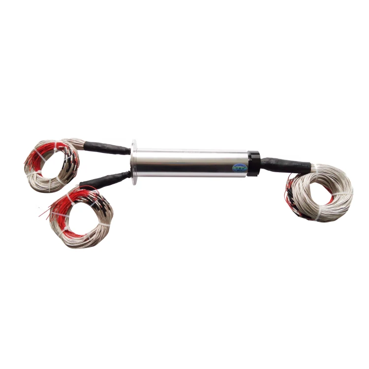 DHS090-90-3A Ingiant Stator flange slip ring out diameter 90mm with 90 channels 3A power and signal — capsulated slip rings manufactured by INGIANT
