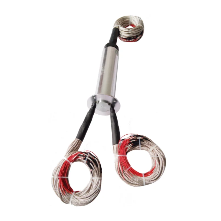 DHS090-90-3A Ingiant Stator flange slip ring out diameter 90mm with 90 channels 3A power and signal, view 2