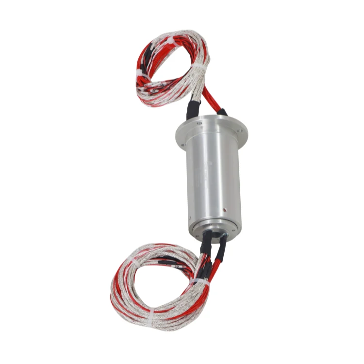 DHS045-34 stator flange slip ring solid shaft slip ring stator flange mounting., view 2