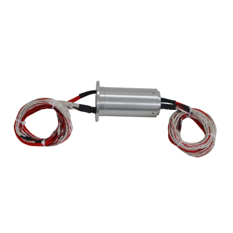 DHS045-34 stator flange slip ring solid shaft slip ring stator flange mounting., view 3