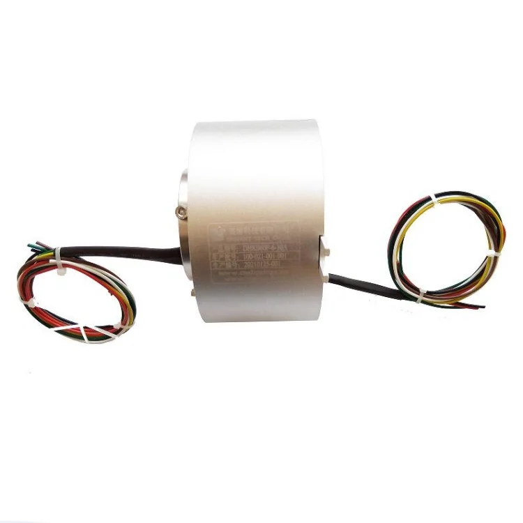 DHK060F-6-10A through bore slip rings with hollow shaft 6 channels 10A, view 2