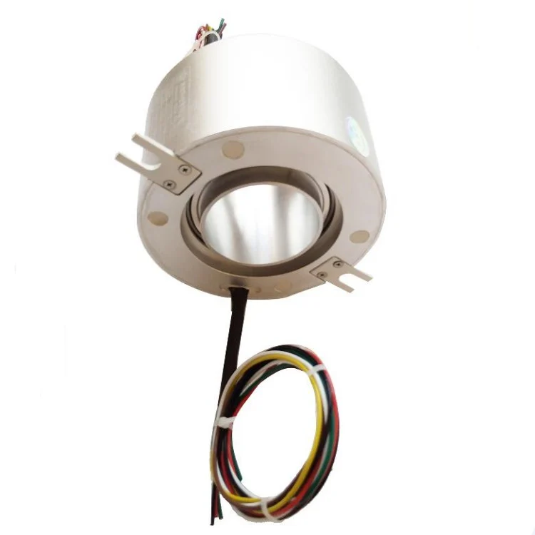 DHK060F-6-10A through bore slip rings with hollow shaft 6 channels 10A, view 3