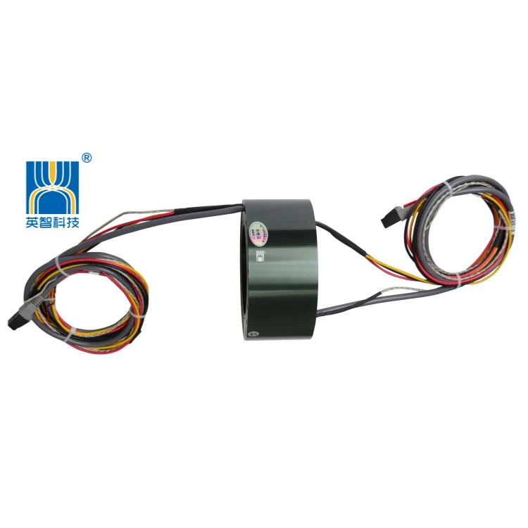 DHK083-12 through hole 100MHz Ethernet slip ring 12channels for small network system — ethernet slip rings manufactured by INGIANT