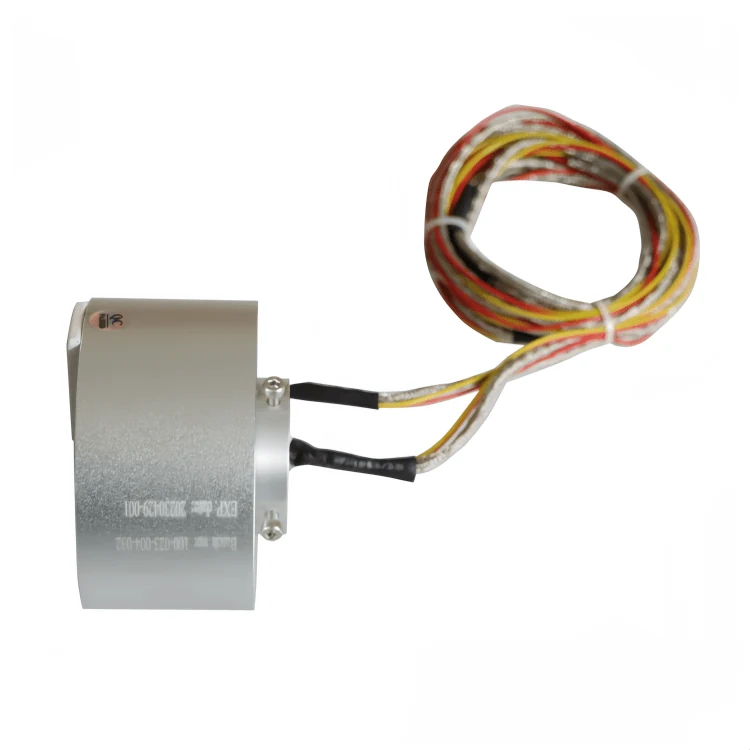 DHK030-4-003 30mm hole diameter through hole conductive slip ring 4channels support customization — through bore slip rings manufactured by INGIANT