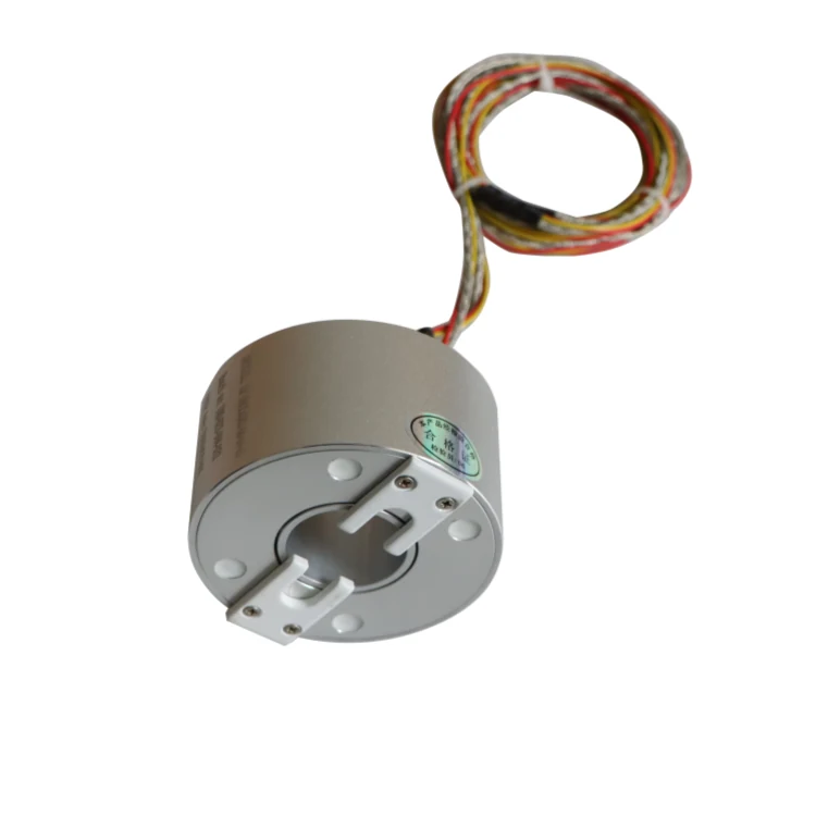 DHK030-4-003 30mm hole diameter through hole conductive slip ring 4channels support customization, view 2