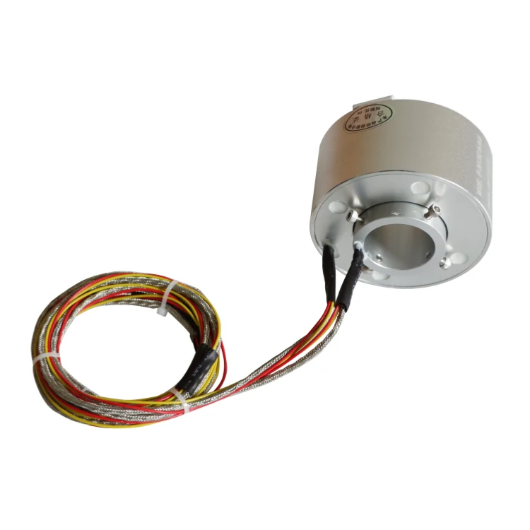 DHK030-4-003 30mm hole diameter through hole conductive slip ring 4channels support customization, view 3
