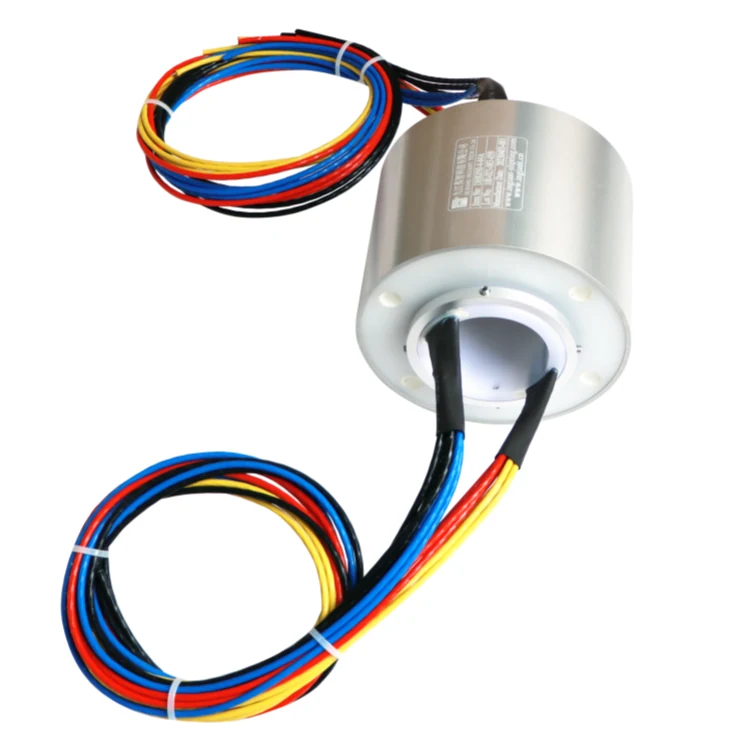 DHK050-4-64A Standard hole diameter 50mm through hole conductive slip ring 4 channels 64A — through bore slip rings manufactured by INGIANT