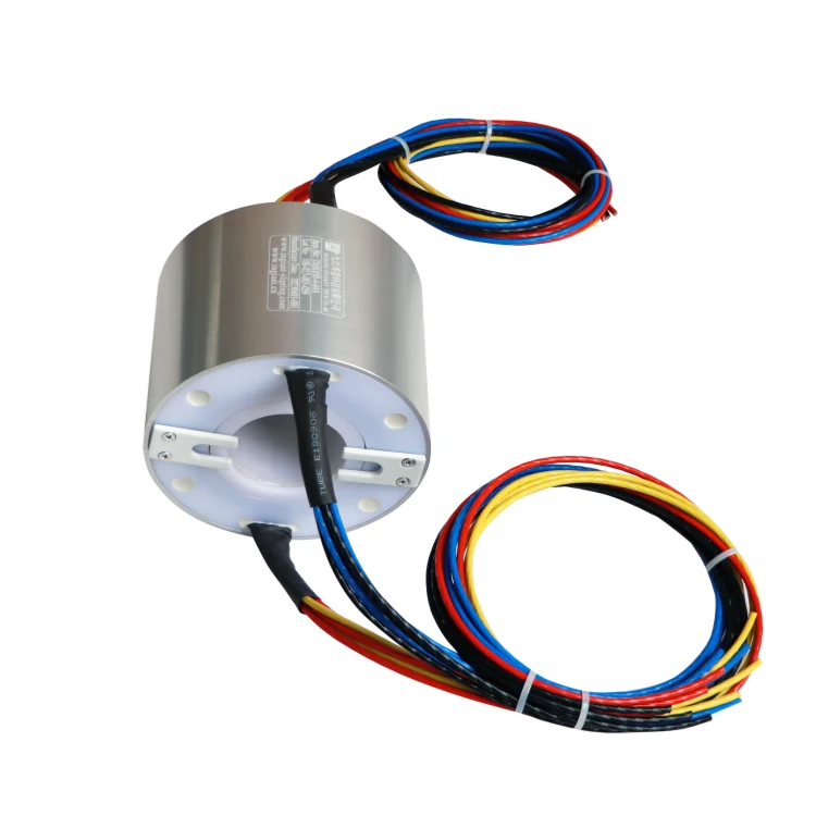 DHK050-4-64A Standard hole diameter 50mm through hole conductive slip ring 4 channels 64A, view 2