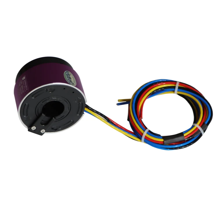 DHK025-4-20A Standard 25 mm through hole conductive slip ring 4channels 20A, view 2