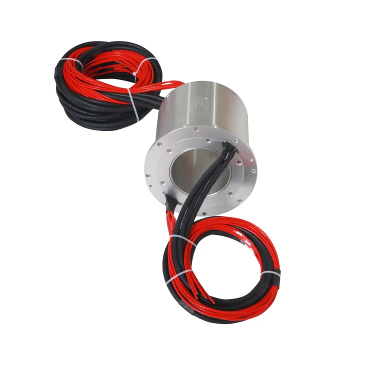 Standard 90mm series through hole conductive slip ring transmission 35 channels power and signal — through bore slip rings manufactured by INGIANT