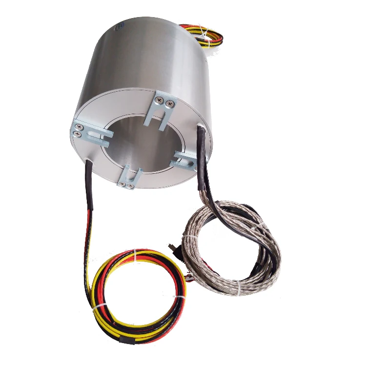 DHK100-20 Ingiant through hole Ethernet slip ring hole diameter 100mm with 1channel Gigabit Ethernet signal — ethernet slip rings manufactured by INGIANT