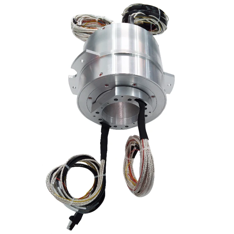 DHK065-42 Ingiant through hole Ethernet slip ring hole diameter 65mm with 2channels Ethernet signals — ethernet slip rings manufactured by INGIANT