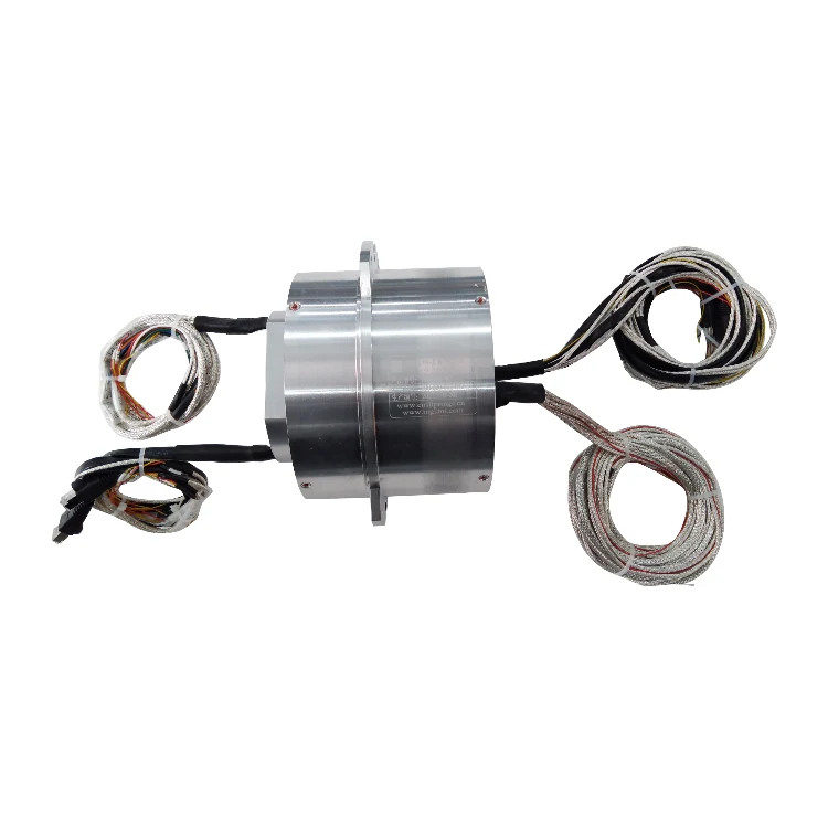 DHK065-42 Ingiant through hole Ethernet slip ring hole diameter 65mm with 2channels Ethernet signals, view 2