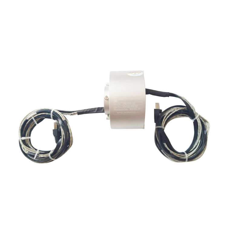 DHK035-9-002 Ingiant through hole Ethernet slip ring ID 35mm transmission 100M Ethernet signal for HD video surveillance systems, view 3