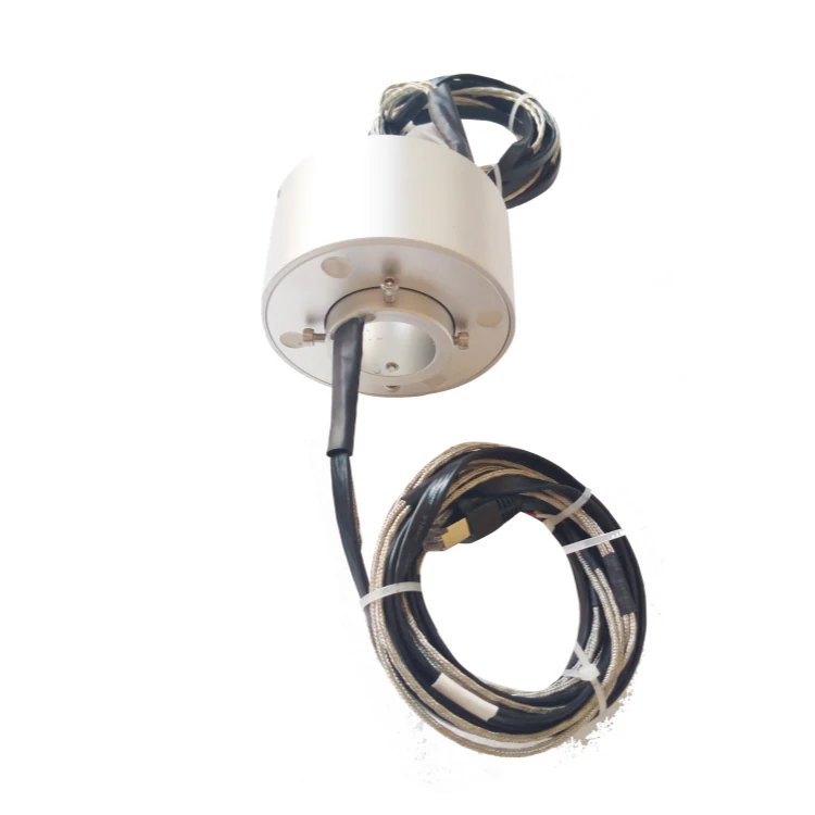 DHK035-9-002 Ingiant through hole Ethernet slip ring ID 35mm transmission 100M Ethernet signal for HD video surveillance systems — ethernet slip rings manufactured by INGIANT