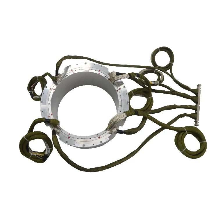 DHK242-43 large hole diameter 242mm through hole Ethernet slip rings combined 2channels 100M Ethernet, view 2