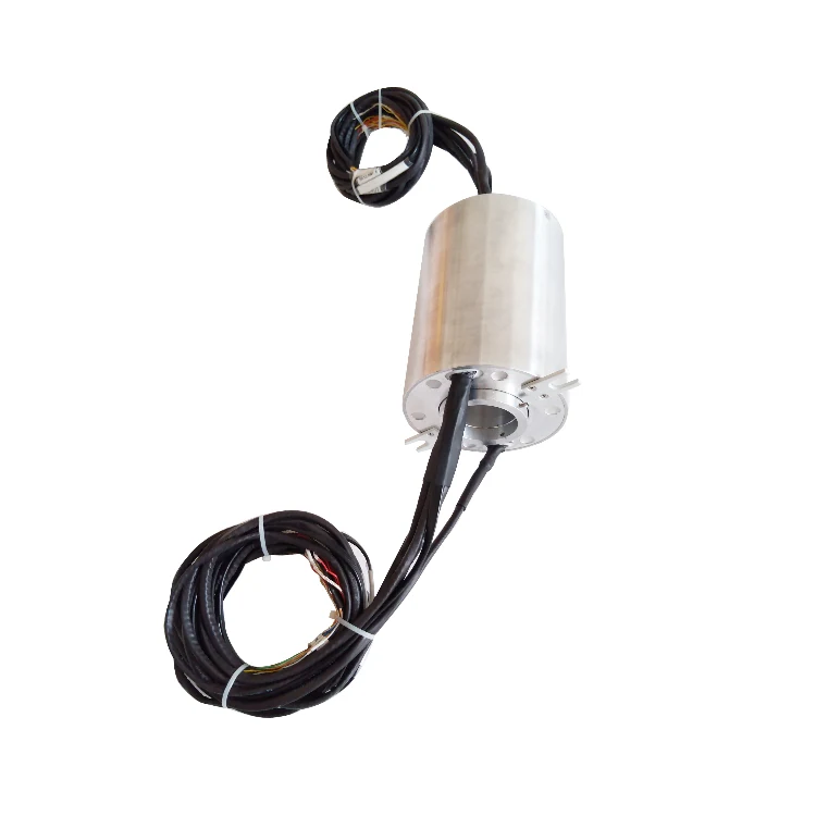 DHK050-46 Standard 50mm through hole Gigabit Ethernet slip ring with 1 channel Gigabit Ethernet signal, view 3