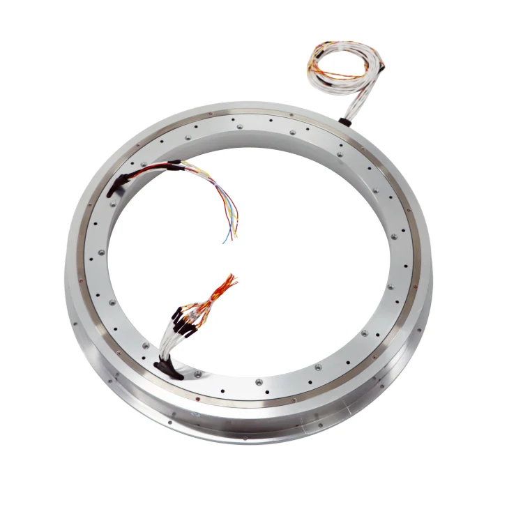 DHK327-30 Customized through hole pancake slip ring 327mm large pore size — customized slip rings manufactured by INGIANT