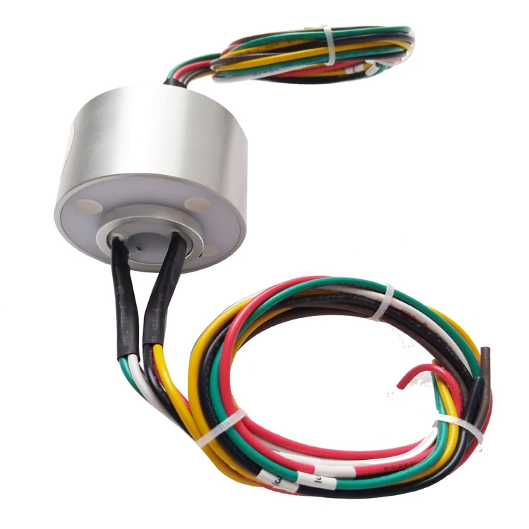 DHK012-6-10A Ingiant Standard hole diameter 12mm series through hole slip ring 12 channels 10A — through bore slip rings manufactured by INGIANT