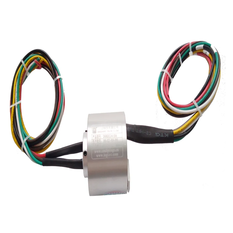 DHK012-6-10A Ingiant Standard hole diameter 12mm series through hole slip ring 12 channels 10A, view 2