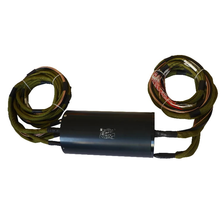 DHK090-114 Standard 90mm through hole slip ring transmits 119 channels of power and signal, view 2