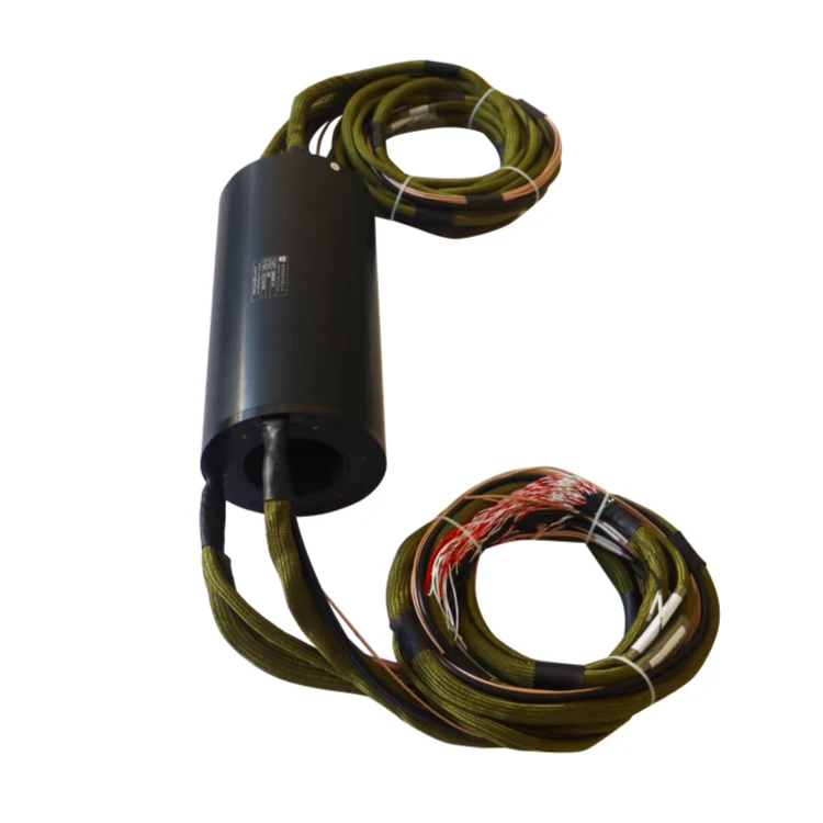DHK090-114 Standard 90mm through hole slip ring transmits 119 channels of power and signal, view 3