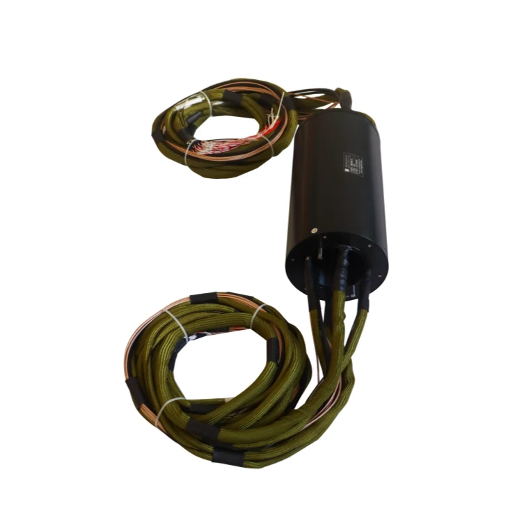 DHK090-114 Standard 90mm through hole slip ring transmits 119 channels of power and signal — through bore slip rings manufactured by INGIANT