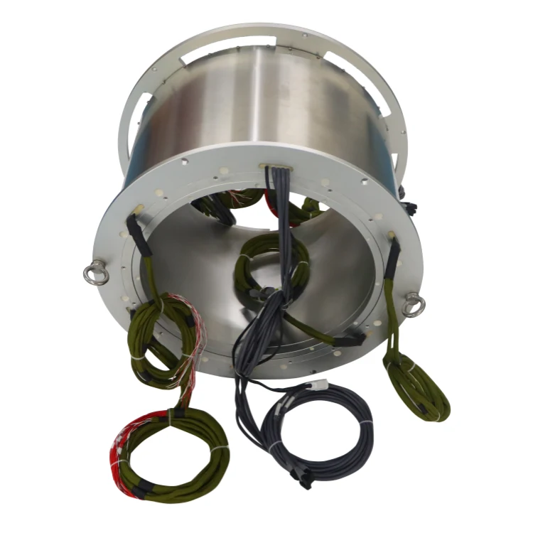 DHK420-106 Ingiant Extra large hole 420mm through hole slip ring with 8 channels Ethernet signal — ethernet slip rings manufactured by INGIANT