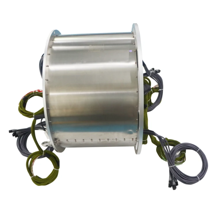 DHK420-106 Ingiant Extra large hole 420mm through hole slip ring with 8 channels Ethernet signal, view 2