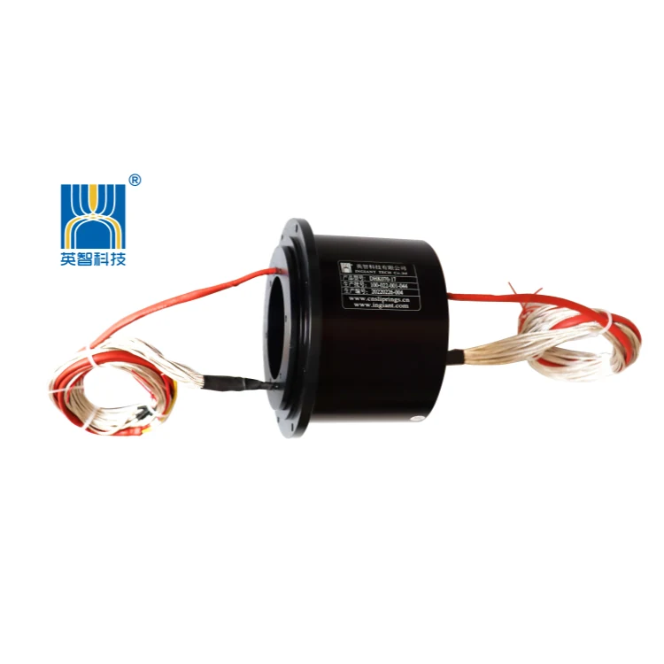 DHK070-17 Ingiant through hole slip ring standard hole diameter 70mm transmission 17channels signal and power, view 2