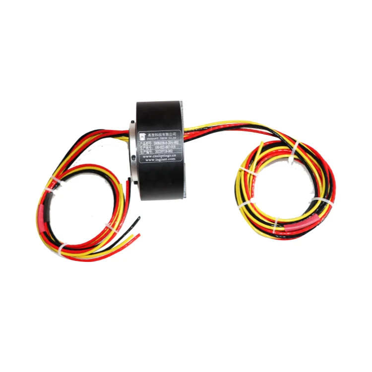 DHK038-6-20A-002 Standard hole diameter 38mm through hole slip ring 6 channels 20A, view 2