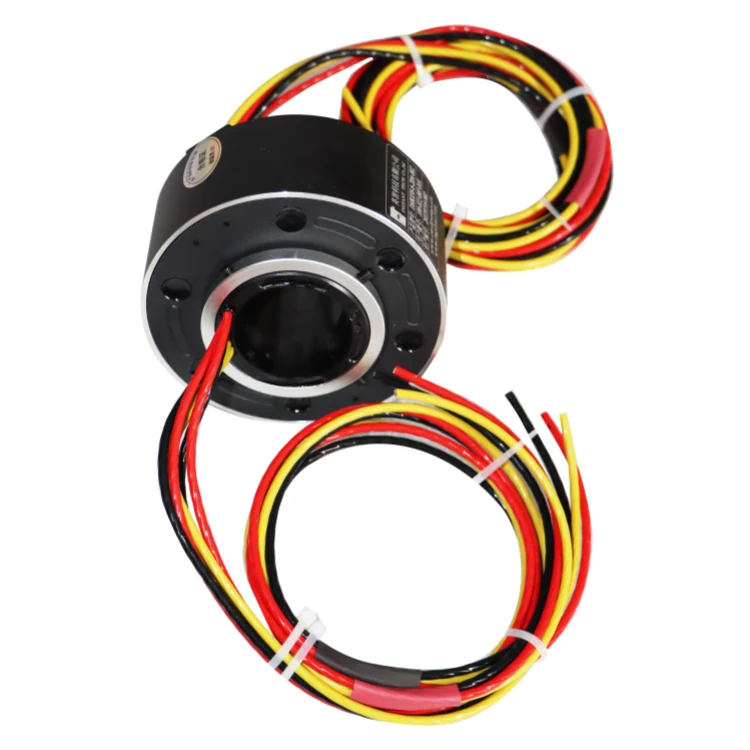 DHK038-6-20A-002 Standard hole diameter 38mm through hole slip ring 6 channels 20A — through bore slip rings manufactured by INGIANT
