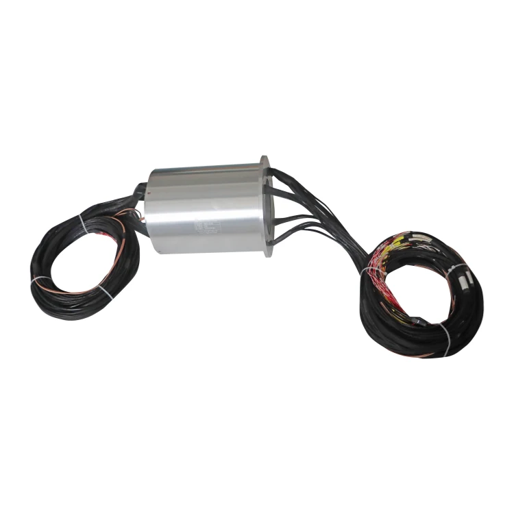 DHK120-83 120mm inner diameter through hole slip ring 83 channels power and signal used for automatic cutting equipment, view 2