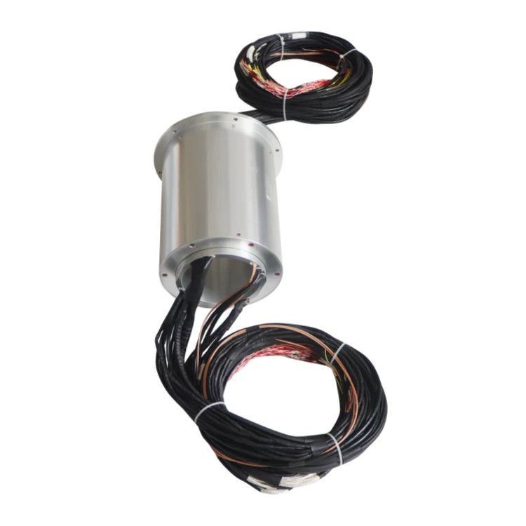 DHK120-83 120mm inner diameter through hole slip ring 83 channels power and signal used for automatic cutting equipment, view 3