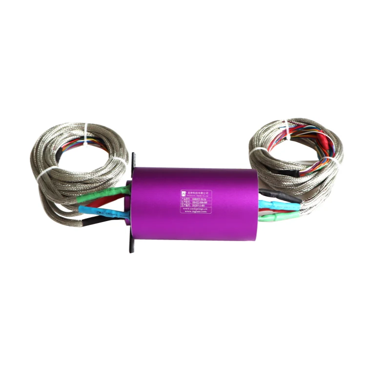 DHK025-50-5A Standard low noise through hole slip ring hole diameter 25mm for automatic packaging machine, view 2