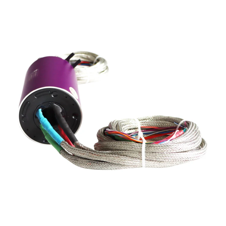 DHK025-50-5A Standard low noise through hole slip ring hole diameter 25mm for automatic packaging machine, view 3