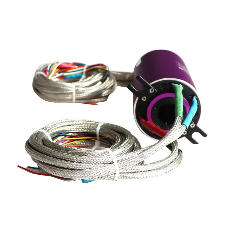 DHK025-50-5A Standard low noise through hole slip ring hole diameter 25mm for automatic packaging machine — through bore slip rings manufactured by INGIANT