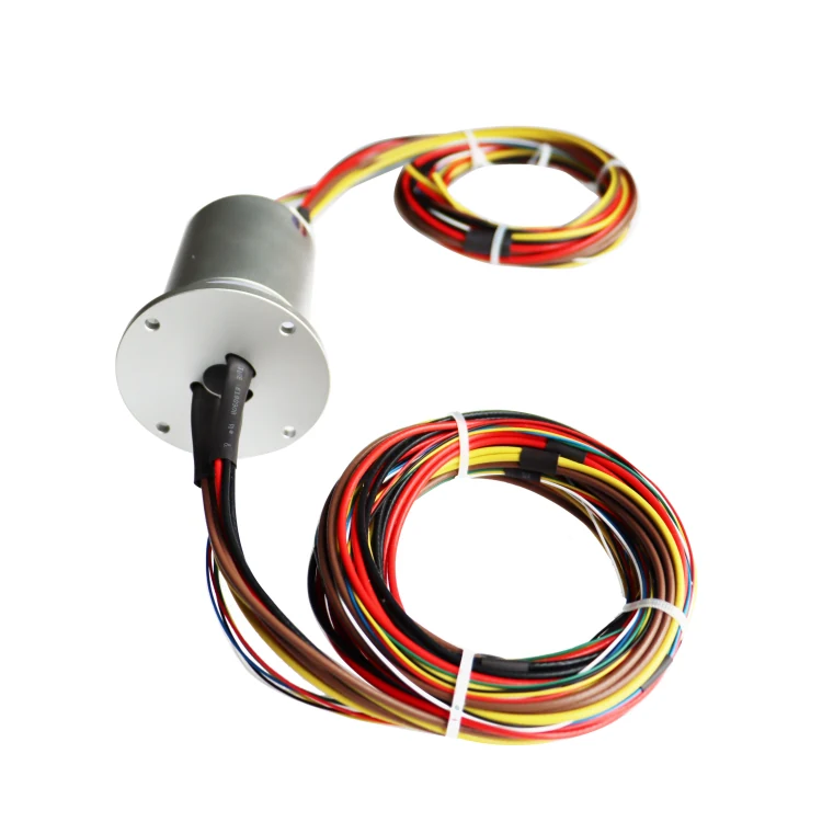 DHK012-10-002 Standard through hole slip ring hole diameter 12mm 10 channels maintenance free — through bore slip rings manufactured by INGIANT