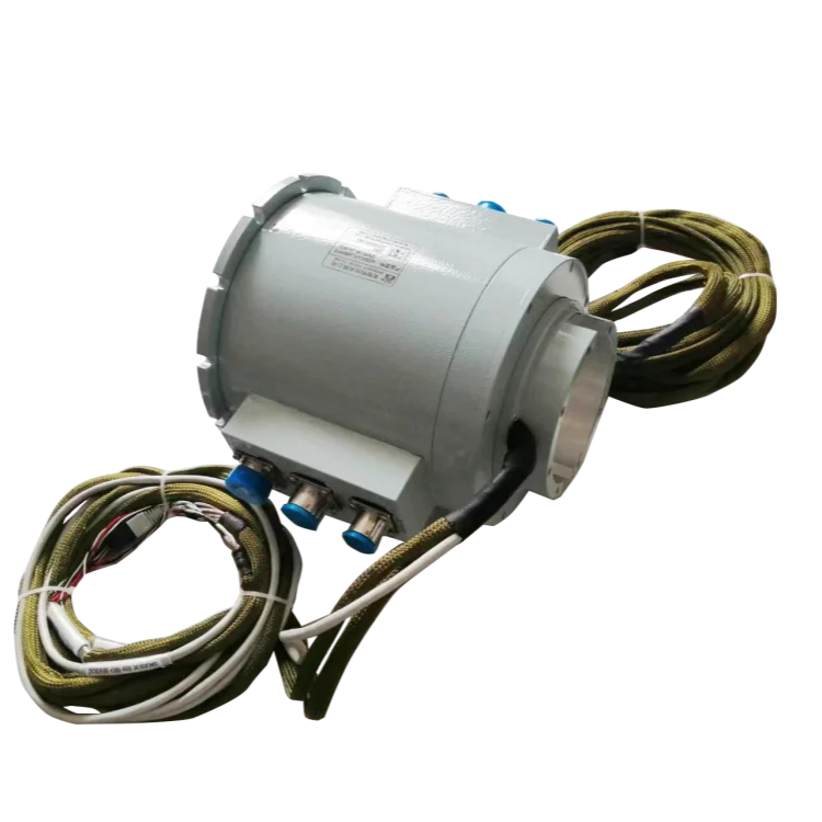 DHK100-32-002 through hole slip ring ID100mm 32channels with aviation plug connector, view 3