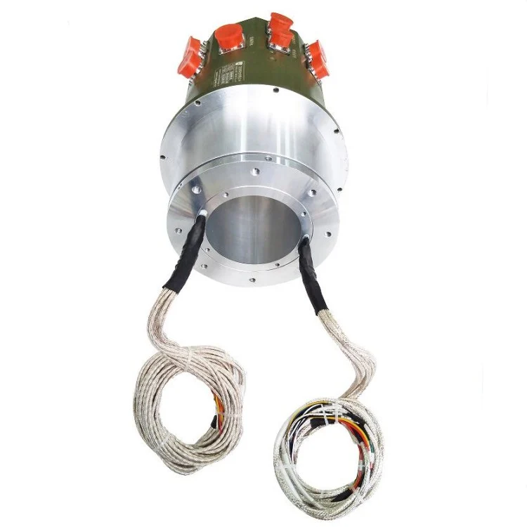 DHK096-46 High-end through hole slip ring with aviation plug 46 channels, view 2