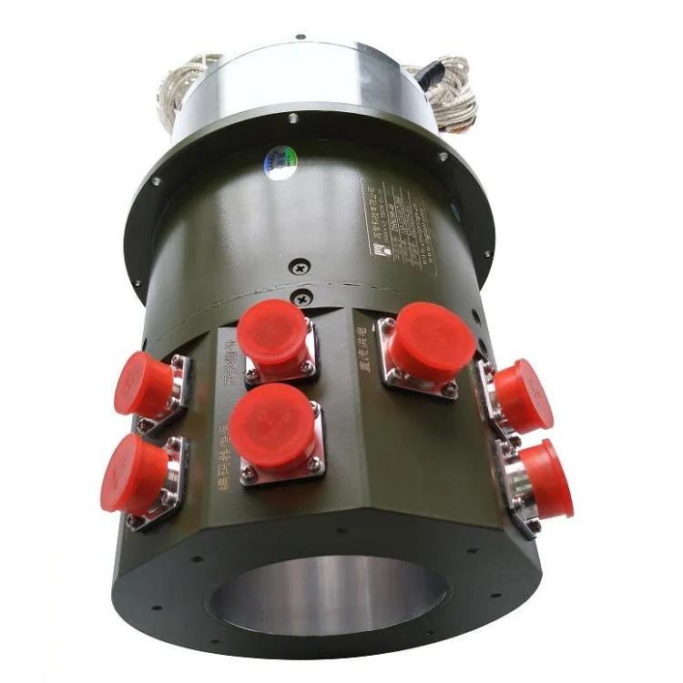 DHK096-46 High-end through hole slip ring with aviation plug 46 channels, view 3