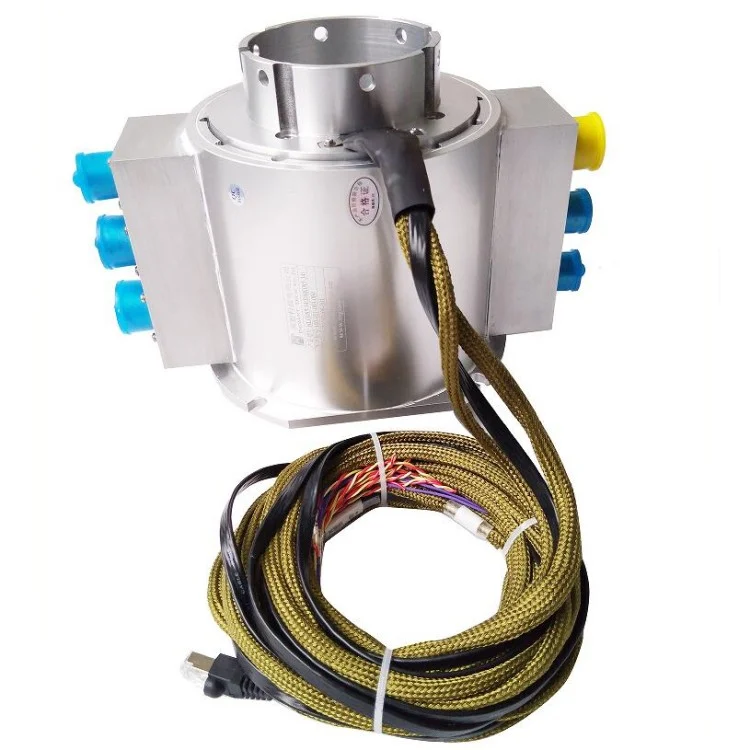 Through hole slip ring with aviation plug, hole diameter 85mm — through bore slip rings manufactured by INGIANT