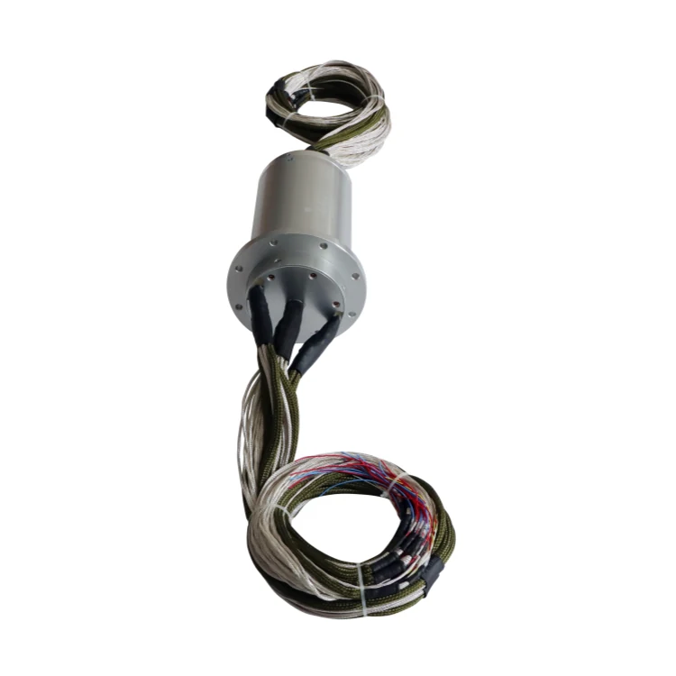 DHS105-120 USB slip rings diameter 105mm 120channels for machine vision — usb slip rings manufactured by INGIANT