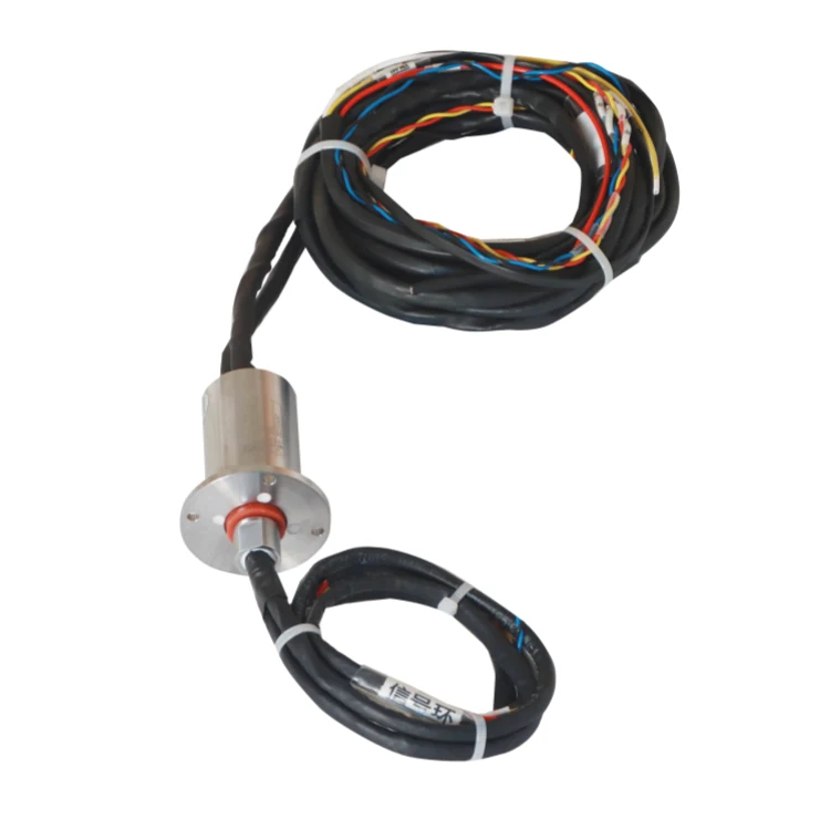 DHS029F-10 Customized solid shaft waterproof conductive slip ring diameter 29mm and 10 channels electrical signal, view 2