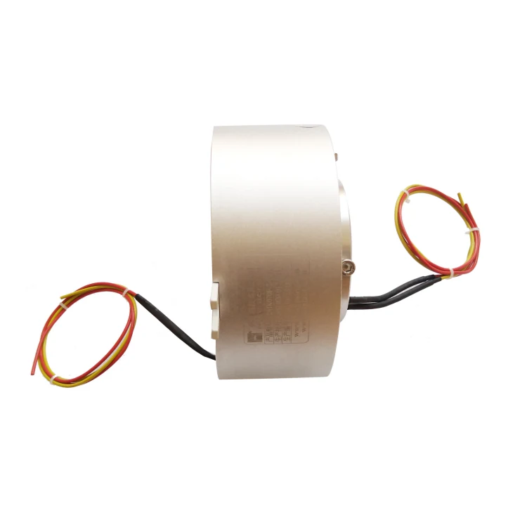 DHK070F-2-10A Through hole waterproof conductive slip ring 70MM 2channels 10A with IP65-IP68 protection grade, view 3